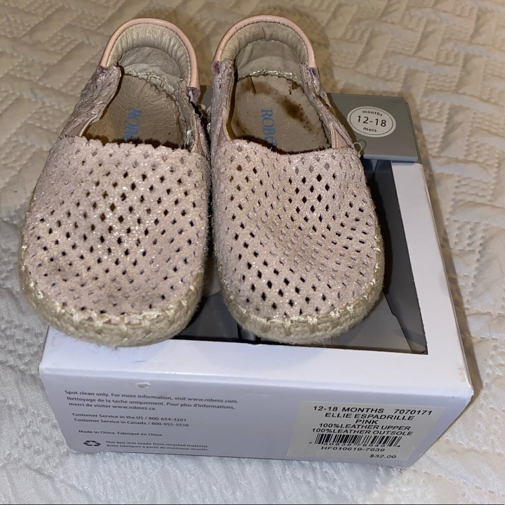 Robeez pink espadrilles